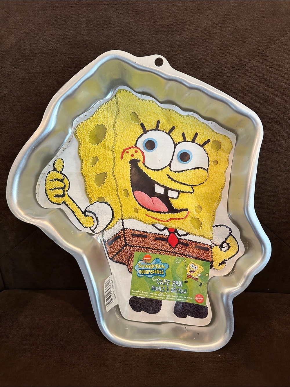 Wilton SpongeBob Squarepants Character Cake Pan with insert like new vintage